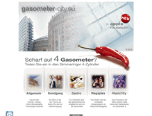 Tablet Screenshot of gasometer-city.eu
